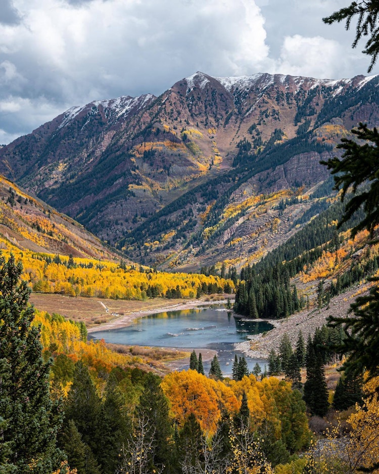 mountain overlooking valley