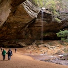 January 17th 2021 - Ohio - Tourists visit Ash Cave in Southeast Ohio at Hocking Hills State Park. License Type: media Download Time: 2023-12-22T20:32:44.000Z User: bhealy950 Is Editorial: Yes purchase_order: