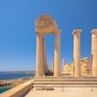 Acropolis of Lindos, the ruins of the Temple of Athena Lindia, Rhodes island, Greece, Europe., License Type: media, Download Time: 2025-04-08T14:08:44.000Z, User: sashabrady26, Editorial: false, purchase_order: 65050 - Digital Destinations and Articles, job: Lonely Planet, client: First-time guide to Rhodes, other: Sasha Brady