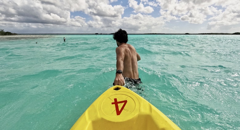 Tanned fit guy pulling a rented yellow kayak in clear light blue water. Cloudy sky. Bacalar lagoon. Quintana Roo. Mexico. Garmin watch on wrist.
2518332385
active, activity, bacalar, background, backpack, backpackers, beach, beautiful, boat, canoe, caucasian, clouds, freedom, funny, garmin, happy, holiday, holidays, kayak, kayaking, lagoon, lake, landscape, lifestyle, mangrove, mexico, nature, overseas, paradise, sea, summer, swim, swimming, swimsuit, swimwear, travel, vacation, watch, water, yellow, clear water, cloudy sky, good vibes, light blue, quintana roo, Adult, Back, Horizon, Male, Man, Nature, Outdoors, Person, Sky, Summer, Swimming, Water, Water Sports, Wristwatch
Tanned fit guy pulling a rented yellow kayak in clear light blue water. Cloudy sky. Bacalar lagoon. Quintana Roo. Mexico.