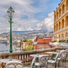 Sorrento, Italy - September 11, 2014: View of the coast of Sorrento from the terrace.   License Type: media  Download Time: 2023-02-24T23:03:55.000Z  User: kparker52331  Is Editorial: Yes  purchase_order:   