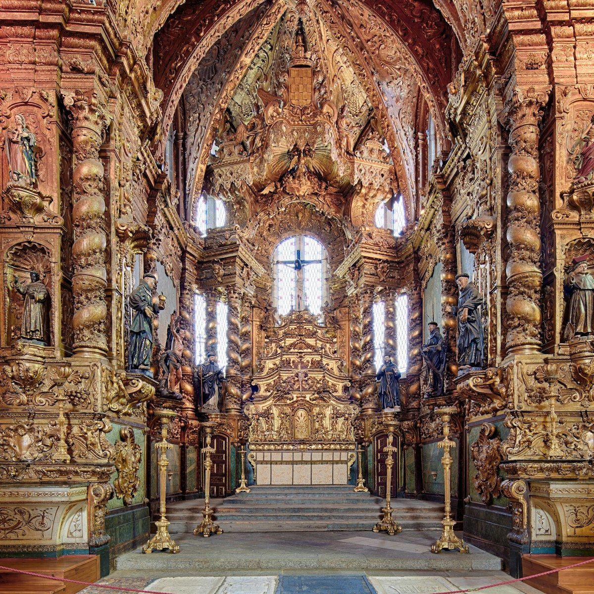 Decorated interior of church museum of Saint Francis (Igreja de Sao Francisco) in Porto, Portugal.
architecture, art, baroque, belief, catholic, church, construction, convent, decoration, destination, district, europe, famous, former, francis, franciscan, francisco, gothic, heritage, historic, historical, igreja, interior, landmark, leading, lines, monument, old, ornamental, orthodox, pattern, porto, portugal, portuguese, religion, ribeira, rich, romantic, saint, sao, site, symmetrical, symmetry, tourism, traditional, travel, urban, view, vintage, wealth, wealthy, world